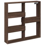 vidaXL Armoire murale chêne marron 80x15x80 cm bois d'ingénierie