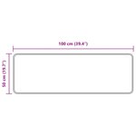 vidaXL Coureur de Tapis MARSA Multicolore 50 x 100 cm Polyester et PVC