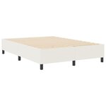 lit box de vidaXL Crème 160x200 cm en tissu corduroy