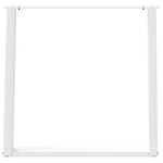 vidaXL Pieds de table à manger en U 2 pièces Blanc 80 x (72-73) cm Acier