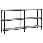 vidaXL Table console sonoma gris 150x29x75 cm bois d'ingénierie