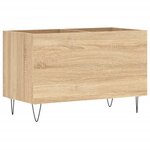 vidaXL Armoire à disques chêne sonoma 74 5x38x48 cm bois d'ingénierie