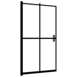 vidaXL Cabine de douche pliable ESG 100x140 cm Noir