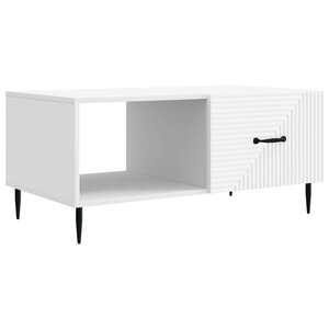 vidaXL Table basse Blanc 90 x 50 x 40 cm Bois d'ingénierie