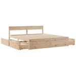 vidaXL Cadre de lit sans matelas 200x200 cm bois massif de pin