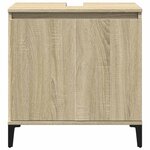 vidaXL Meuble d'évier chêne sonoma 58x33x60 cm bois d'ingénierie