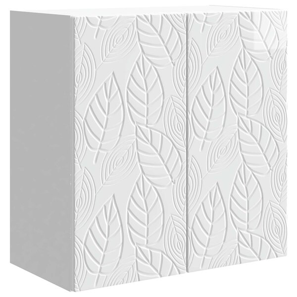 vidaXL Armoire Murale Blanc brillant 59 x 31 x 60 cm Bois d'ingénierie