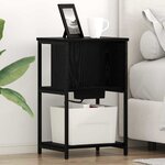 vidaXL Cabinet de chevet 2 Pièces Chêne noir 38 x 31 x 61 cm