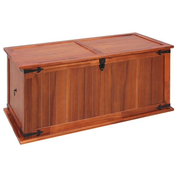 vidaXL Coffre de rangement 79x34x32 cm Bois d'acacia solide