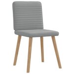 vidaXL Chaises à manger lot de 4 gris clair tissu