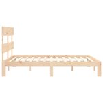 vidaXL Cadre de lit sans matelas 160x200 cm bois massif de pin