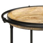 vidaXL Table d'appoint Ø55x83 cm bois de manguier massif