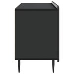 vidaXL Meuble TV 99 x 34 5 x 52 cm Noir Bois d'ingénierie