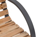 vidaXL Banc de jardin 120 cm Bois et fer