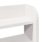 vidaXL Cadre de lit sans matelas blanc 140x200 cm bois de pin massif