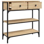 vidaXL Table console chêne sonoma 72 5x25x75 cm bois d'ingénierie
