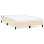 vidaXL Cadre de lit Crème 120 x 200 cm Tissu