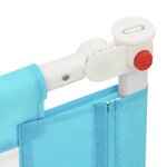 vidaXL Barrière de sécurité de lit d'enfant Bleu 160x25 cm Tissu