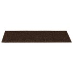 vidaXL Tapis d'escalier autocollants 30 pièces 60 x 25 cm Marron Rectangulaire