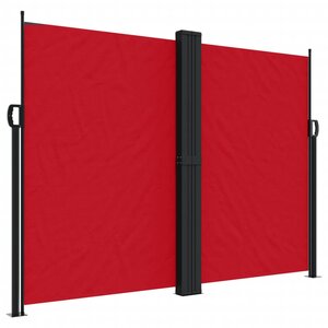 vidaXL Auvent latéral rétractable rouge 180x1200 cm