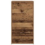 vidaXL Buffet avec 6 tiroirs vieux bois 50x34x96 cm bois d'ingénierie