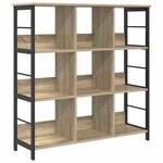 vidaXL Étagère Chêne Sonoma 102 x 32 x 104 5 cm Bois d'ingénierie