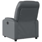 vidaXL Fauteuil de massage inclinable gris similicuir