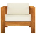 vidaXL Salon de jardin 9 pièces avec coussins 100 x 60 cm Bois d'acacia