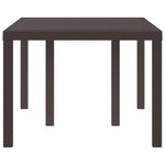 vidaXL Table de Jardin Marron 150 x 100 x 73 cm polyrotin