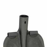 vidaXL Tête de pelle Argent 33 x 21 cm Acier enduit de poudre