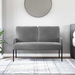 vidaXL Canapés avec coussin 110cm Gris foncé Contreplaqué