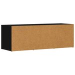 vidaXL Banc à chaussures Noir 105x35x35 cm Aggloméré