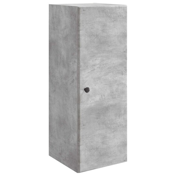 vidaXL Armoire Murale Gris béton 33 x 34 5 x 90 cm Bois d'ingénierie