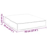 Coussin de Palette vidaXL pour Siège Motif Feuille 70x70x12 cm Tissu Oxford