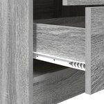 vidaXL Bureau avec rangement Gris Sonoma