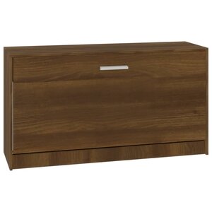vidaXL Banc à chaussures Chêne marron 80x24x45 cm Bois d'ingénierie