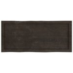 vidaXL Dessus de table bois massif traité bordure assortie