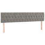 vidaXL Sommier à lattes de lit et matelas gris clair 120x190cm velours