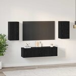 vidaXL Ensemble meuble TV 4 Pièces Chêne noir Moyen 30.5 x 30 x 60 cm
