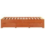 vidaXL Cadre de lit sans matelas avec tiroirs 90x190 cm bois de pin
