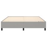 vidaXL Cadre de lit à ressorts gris clair 160x200 cm tissu