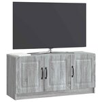 vidaXL Meuble TV Sonoma gris 99 x 34 5 x 47 cm Bois d'ingénierie