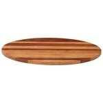 vidaXL Dessus de table bois massif d'acacia rond 25-27 mm 80 cm