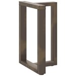 vidaXL Pieds de table à manger en T  2 pièces  noir  50 x 35 x (72-73) cm  acier