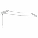 vidaXL Auvent Blanc 3 5 x 2 5 m Métal