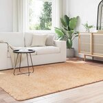 vidaXL Tapis Shaggy à poils longs NAVARRA beige 160x230 cm polyester