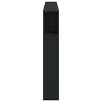 vidaXL Tête de lit à LED noir 180x18 5x103 5 cm bois d'ingénierie