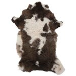 vidaXL Peau de mouton Couleur mélangée (60-70)x(90-100) cm