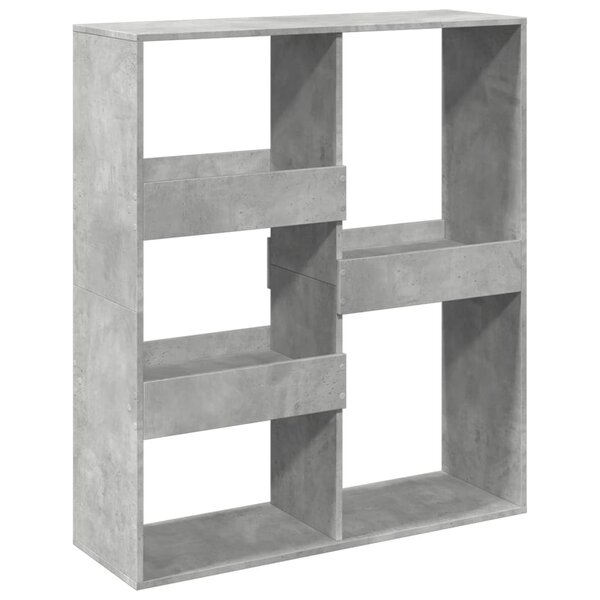 vidaXL Bibliothèque/Séparateur de pièce gris béton 100x33x115 cm