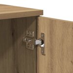 vidaXL Meuble TV chêne artisanal 140x35x40 cm bois d'ingénierie
